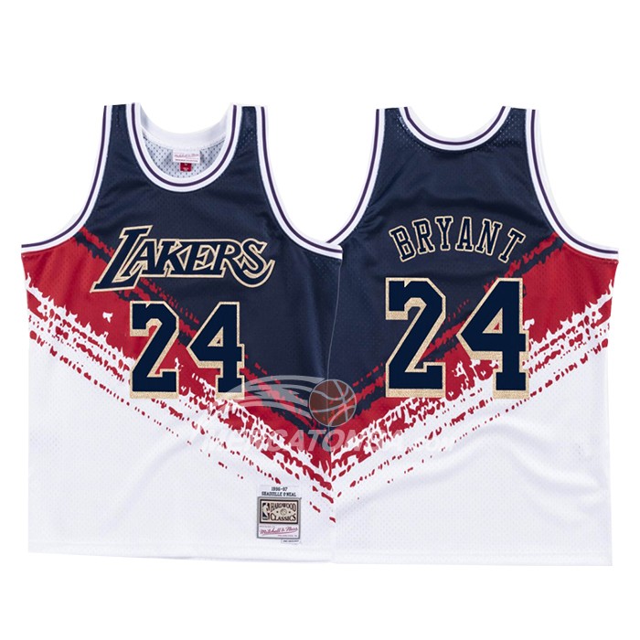 Maglia Los Angeles Lakers Kobe Bryant Independence Day Mitchell & Ness Bianco